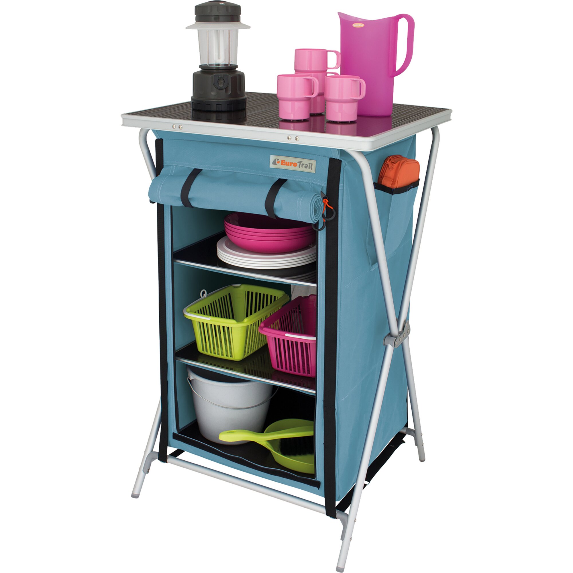 Camping Cabinet, light blue, Aubenas
