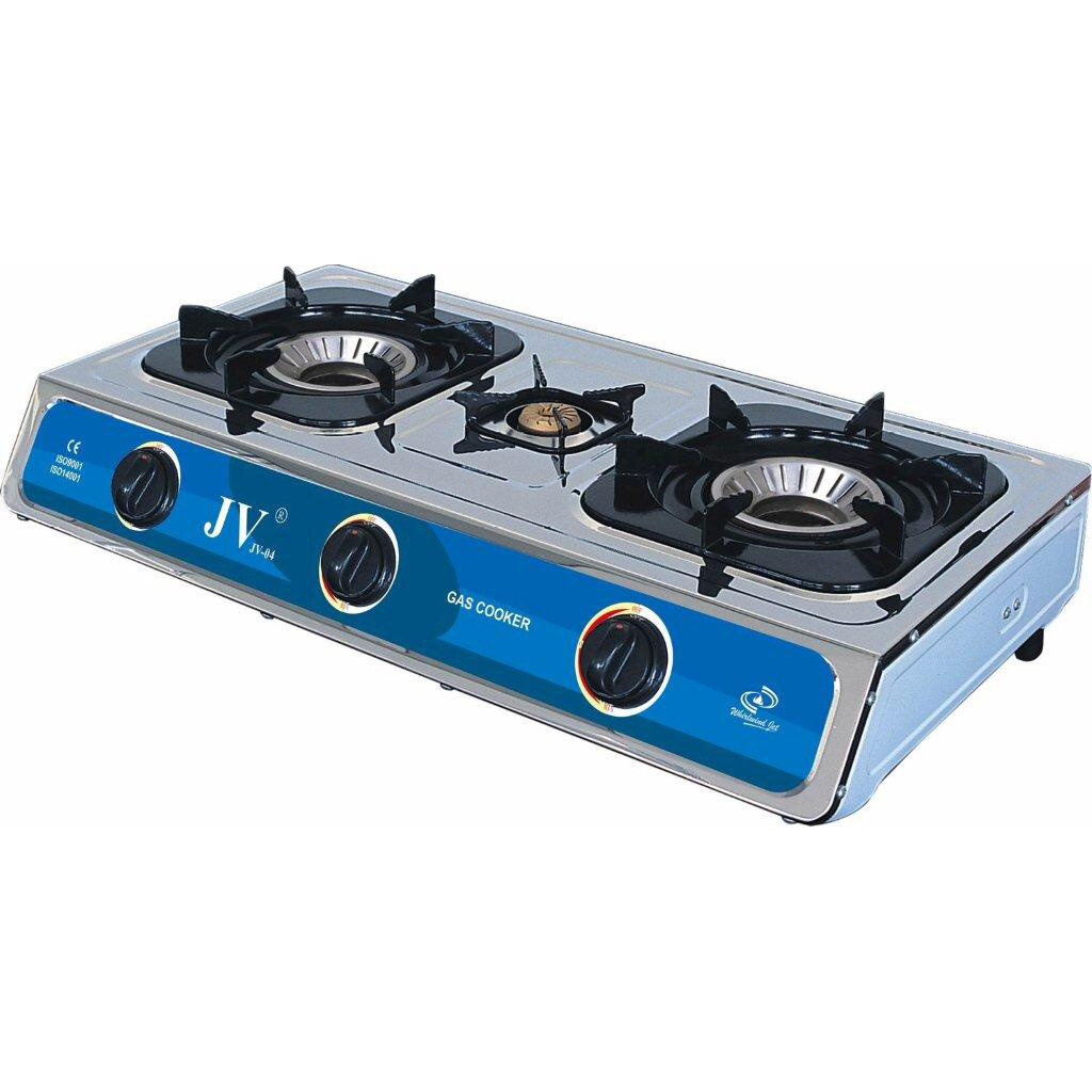 Stainless Steel Gas Stove Turbo, 3 burners