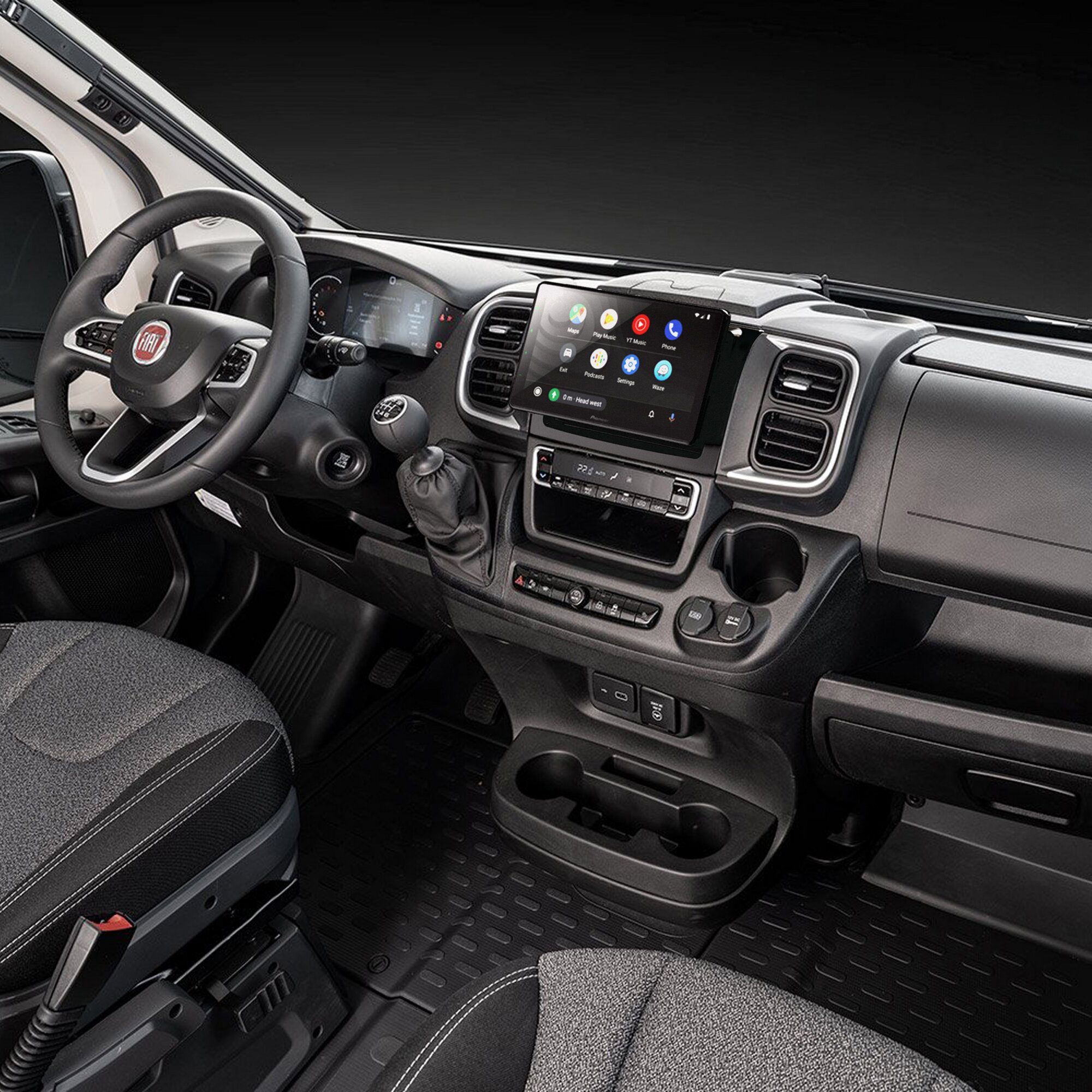Moniceiver with Navigation App Pioneer SPH-EVO98 DAB-C-D7 for Fiat Ducato, Built 2014/04 - 2021/08
