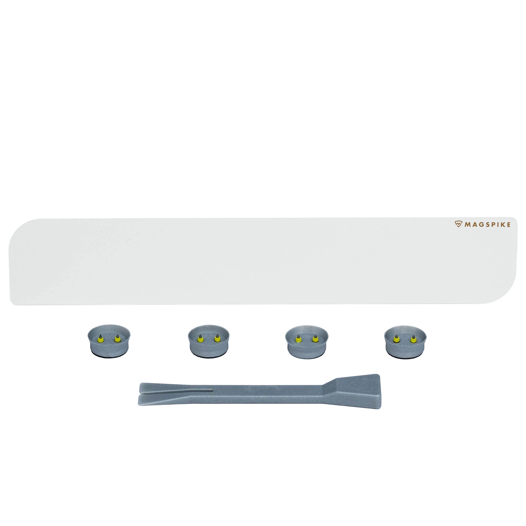 Base Plate with Magnet MagSpike Set L without Hooks, white