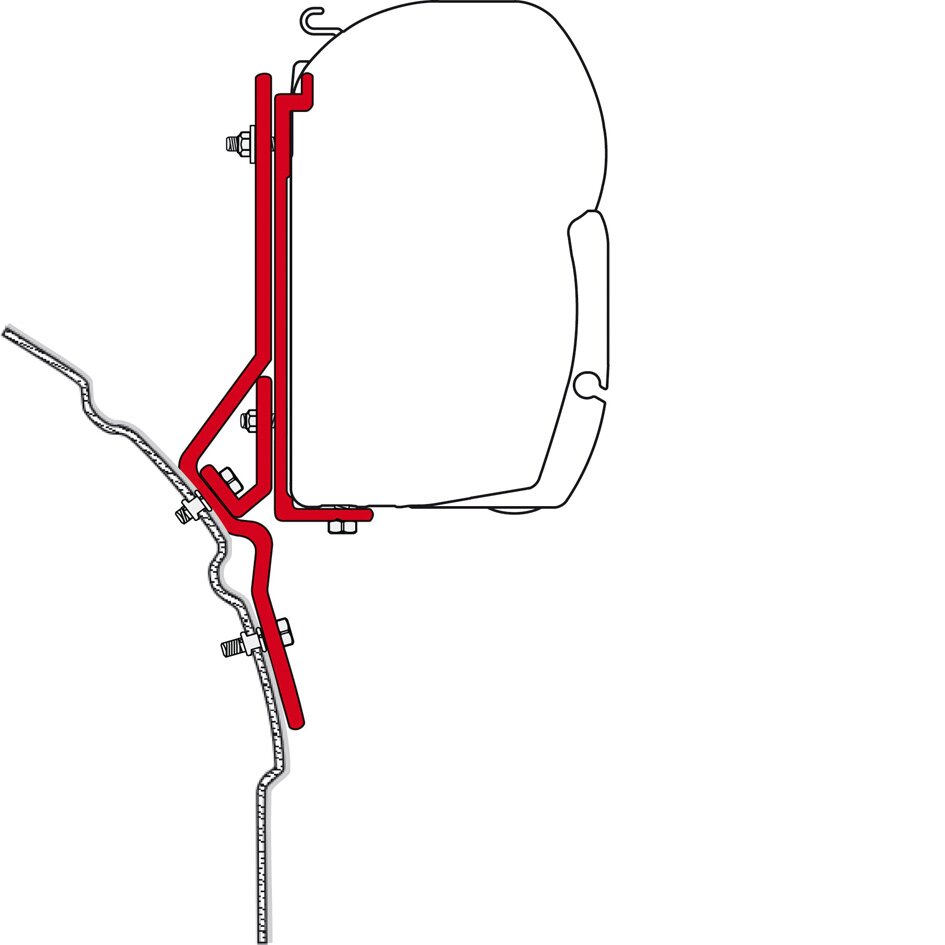 Awning Adapter Kit VW T4 | VW T4 Lift Roof for F45