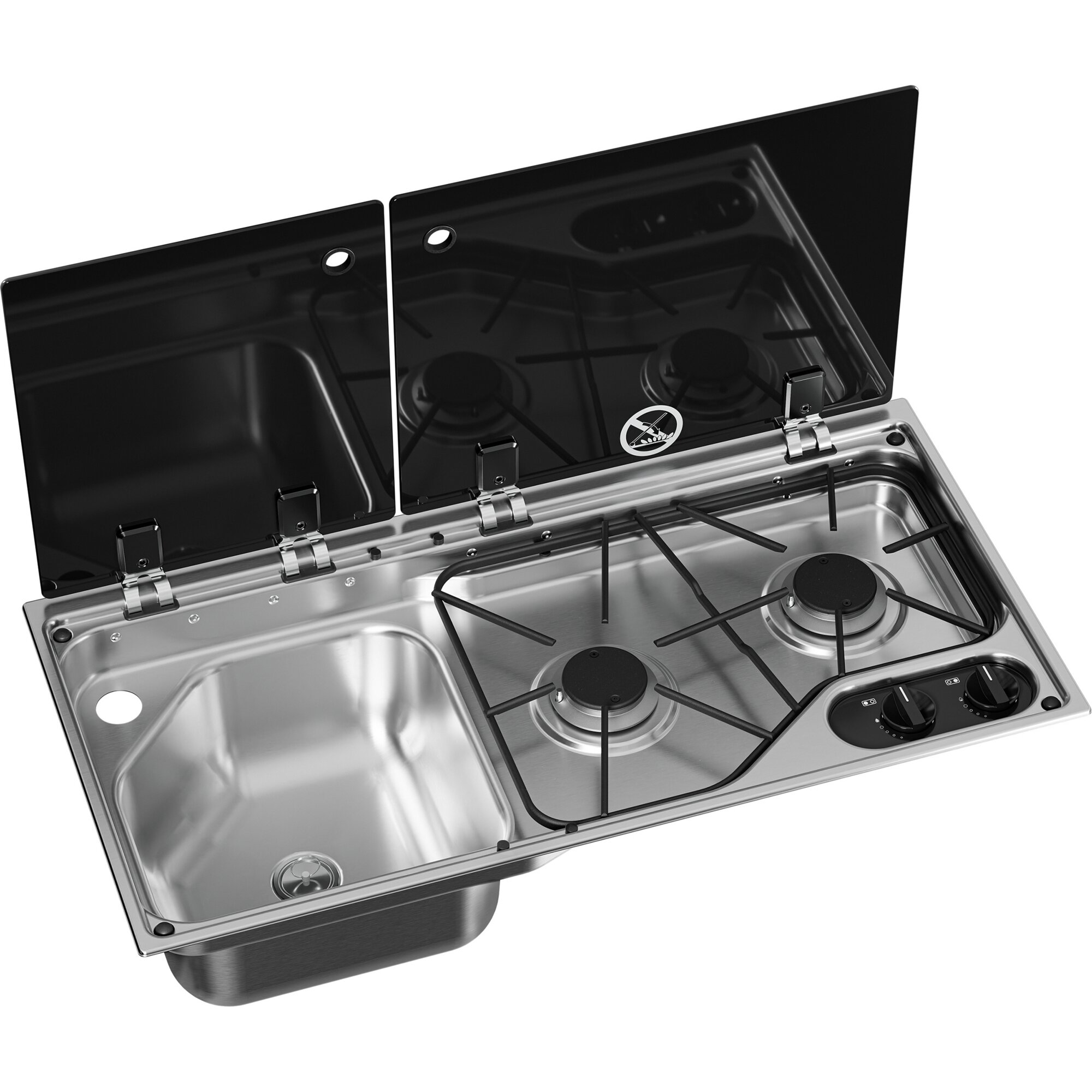 Hob/Sink Combination CVC 1700G, sink left