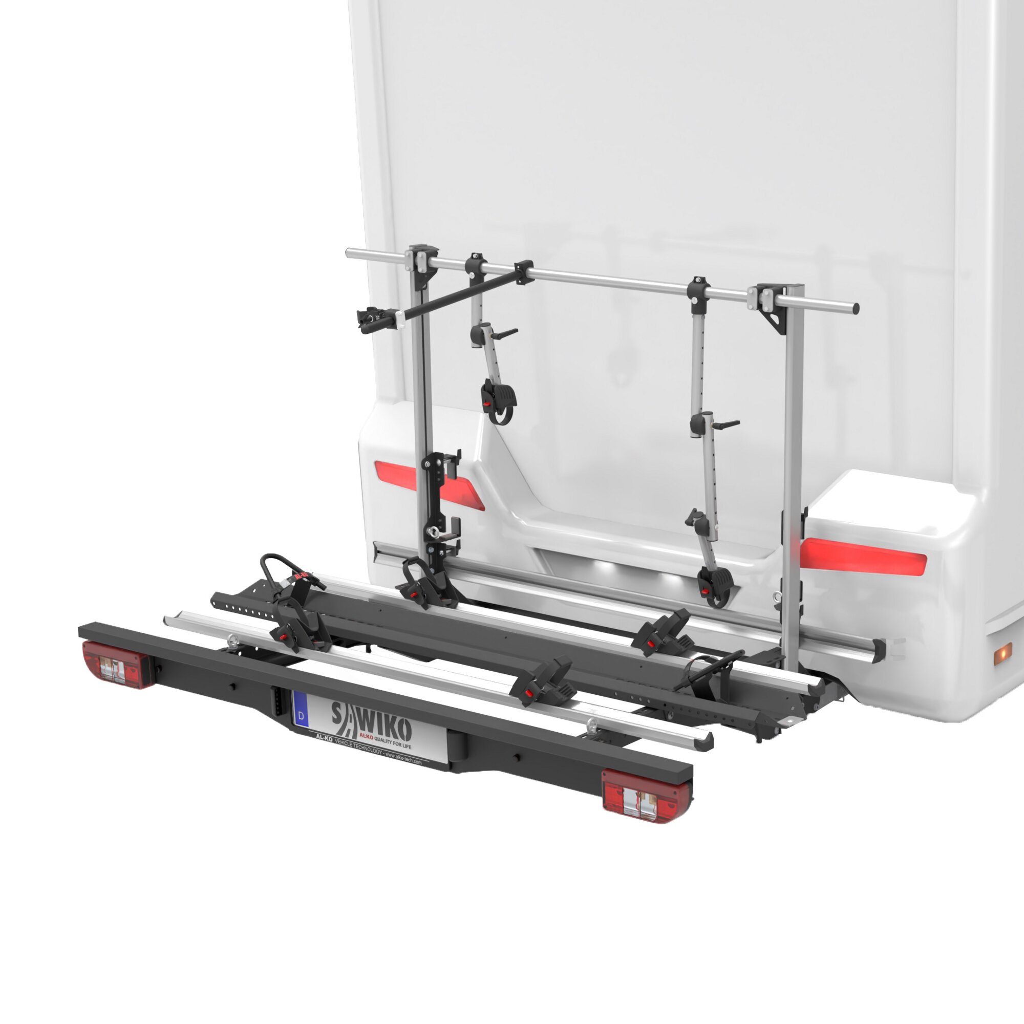 Vario Load Carrier with Halogen Lighting for 1 Motor Scooter