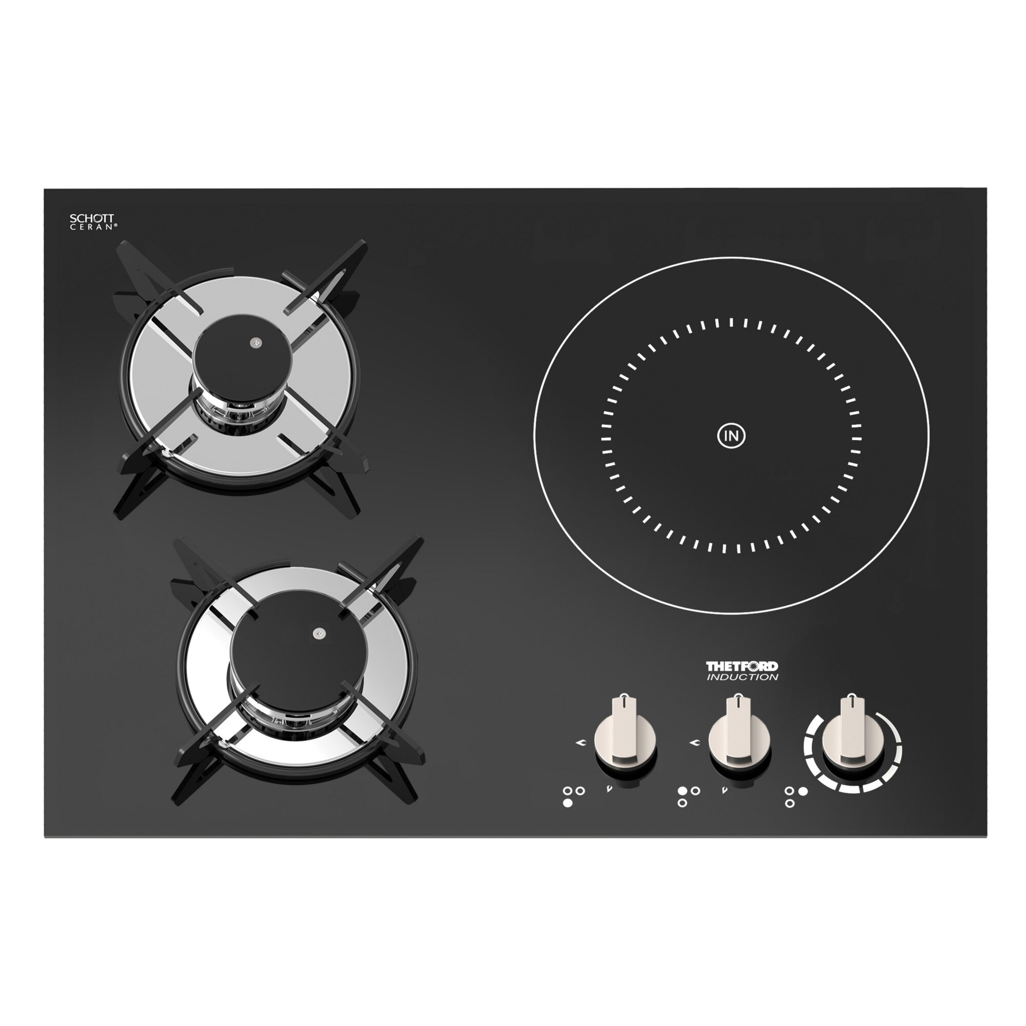 Hybrid Hob Top-Line 981, right-hand