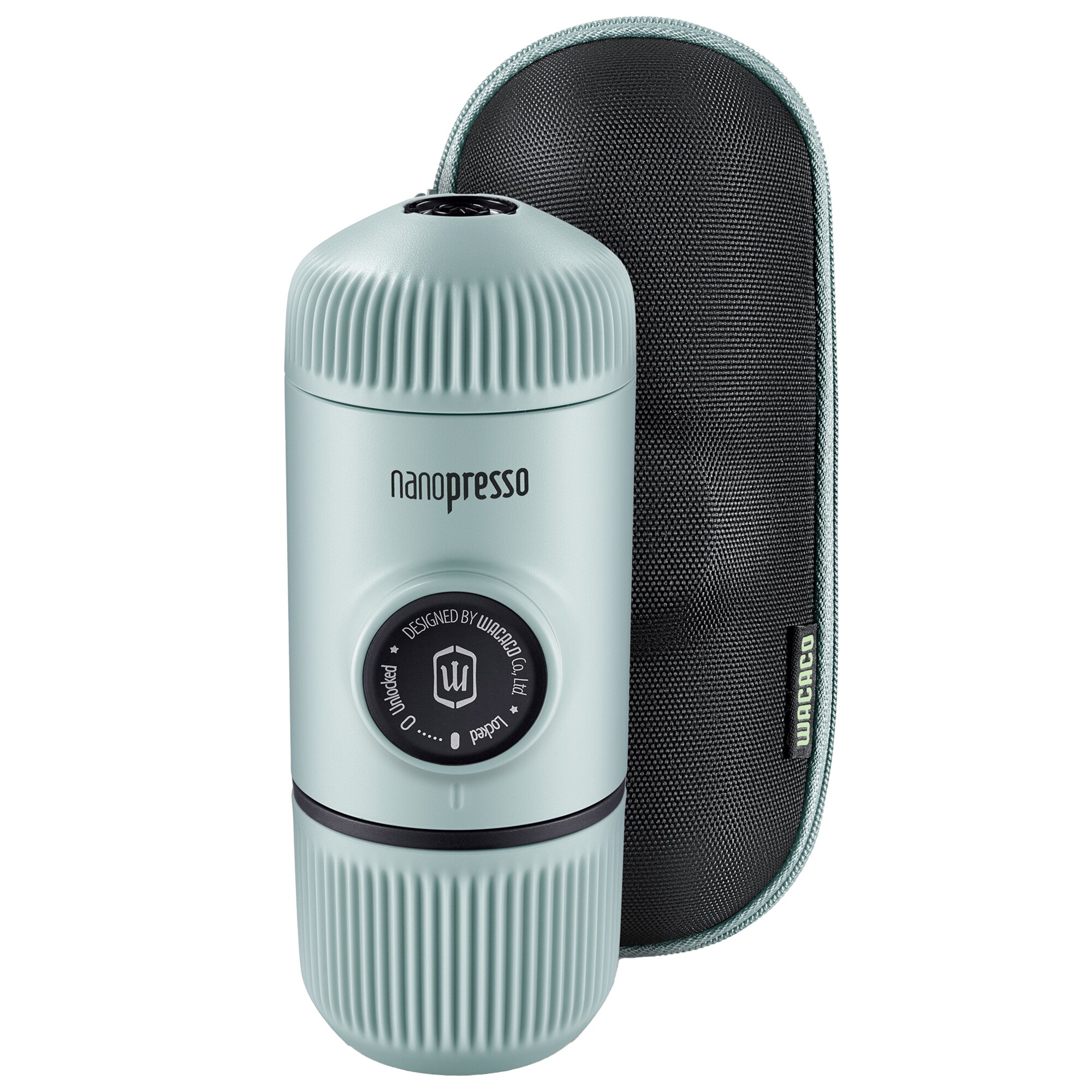 Portable Espresso Machine Nanopresso, light blue