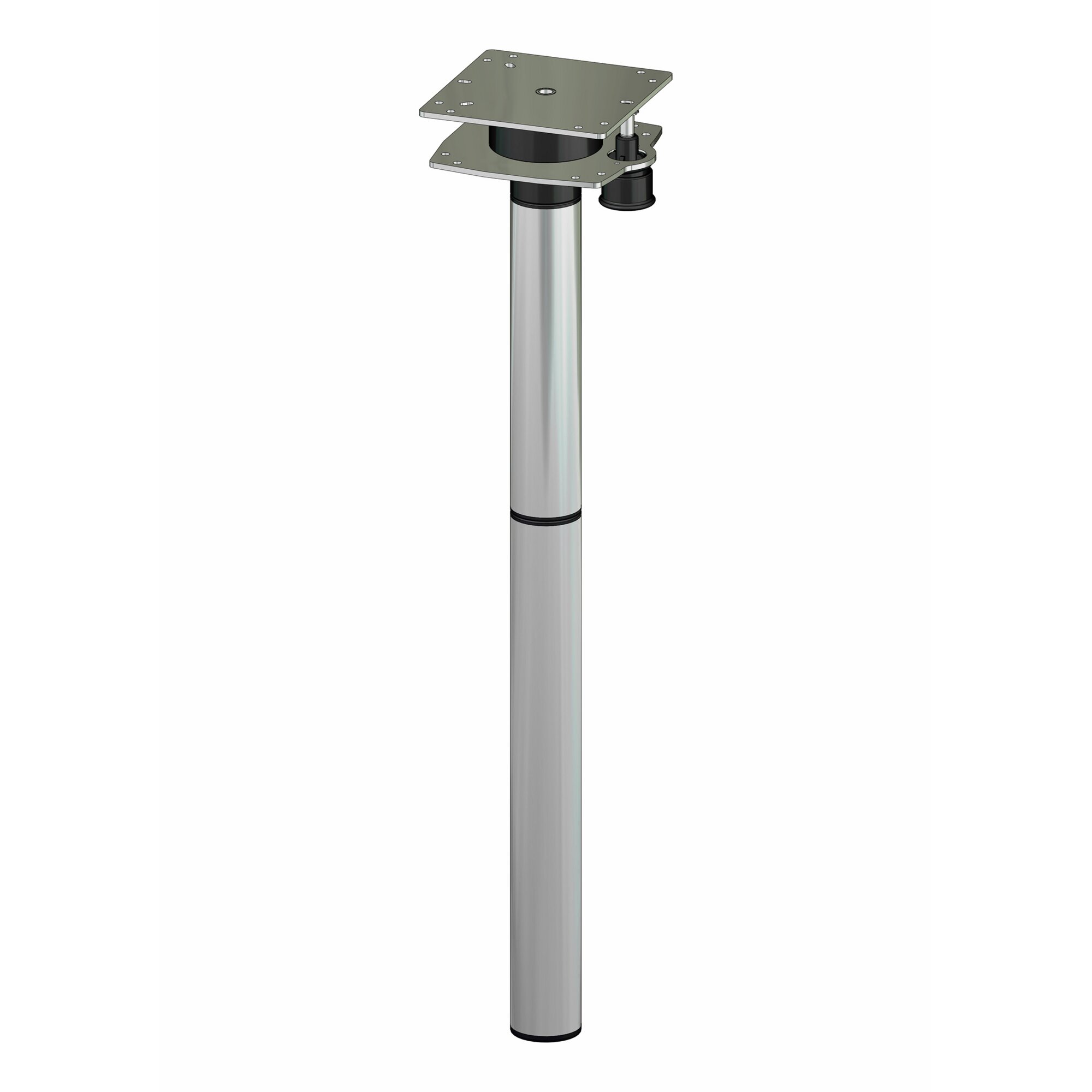 Turning Table Leg, grey, 70 cm