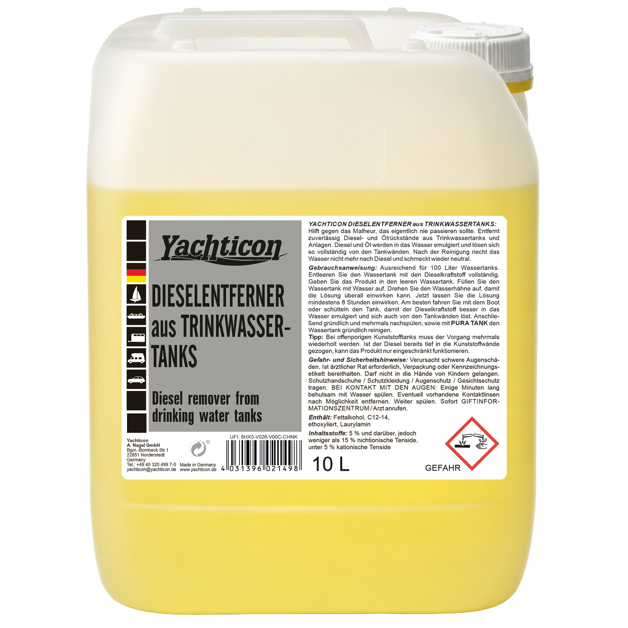 Diesel Remover for Drinking Water Tanks 10 l