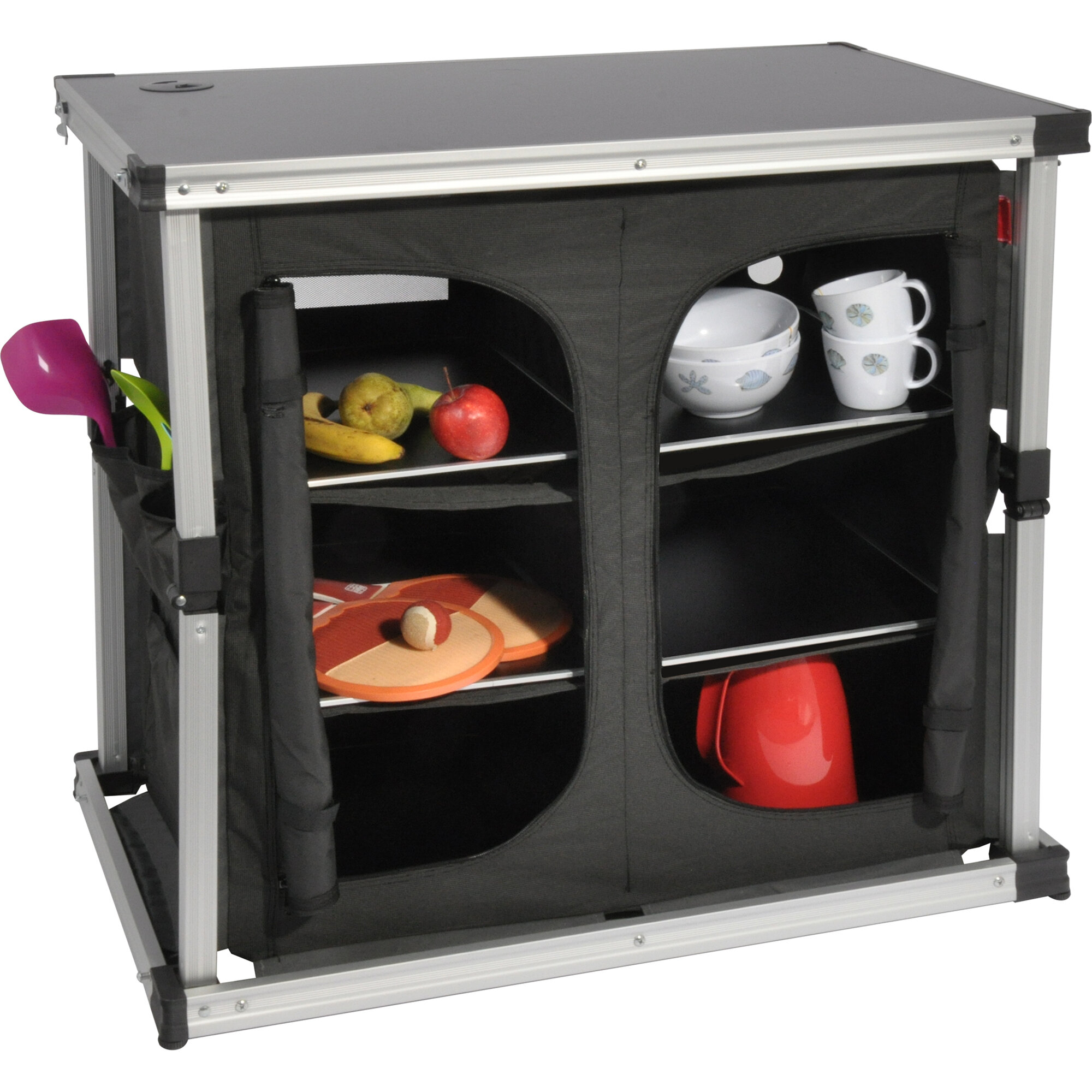 Camping Cabinet, dark grey, Double