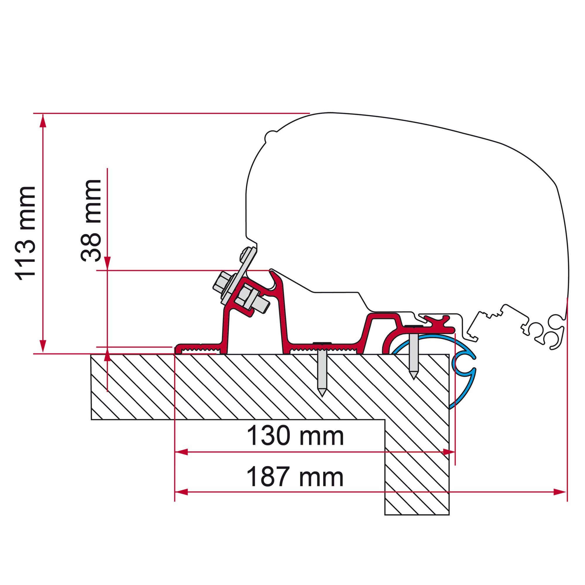 Universal Adapter Kit Caravan Standard, 370 cm
