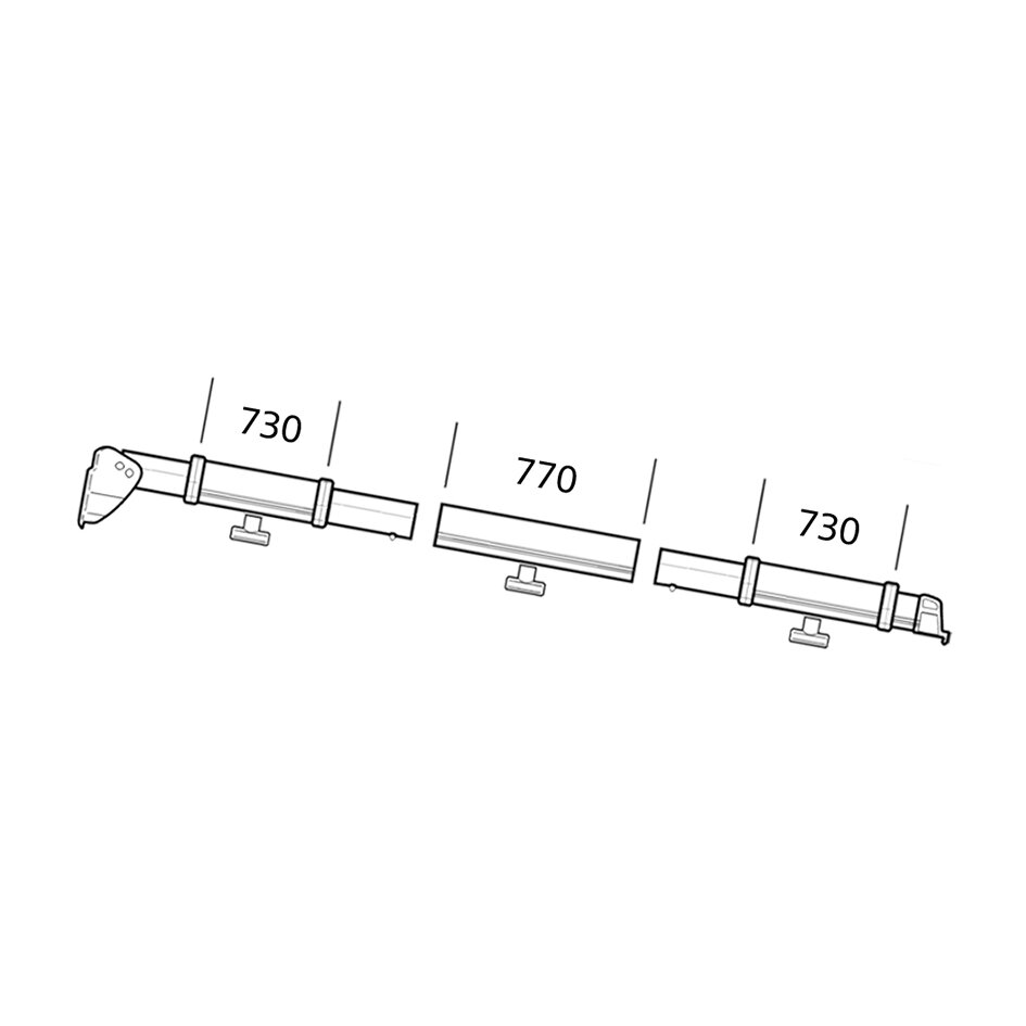 Clamping Profile Thule Residence / Panorama, left-hand