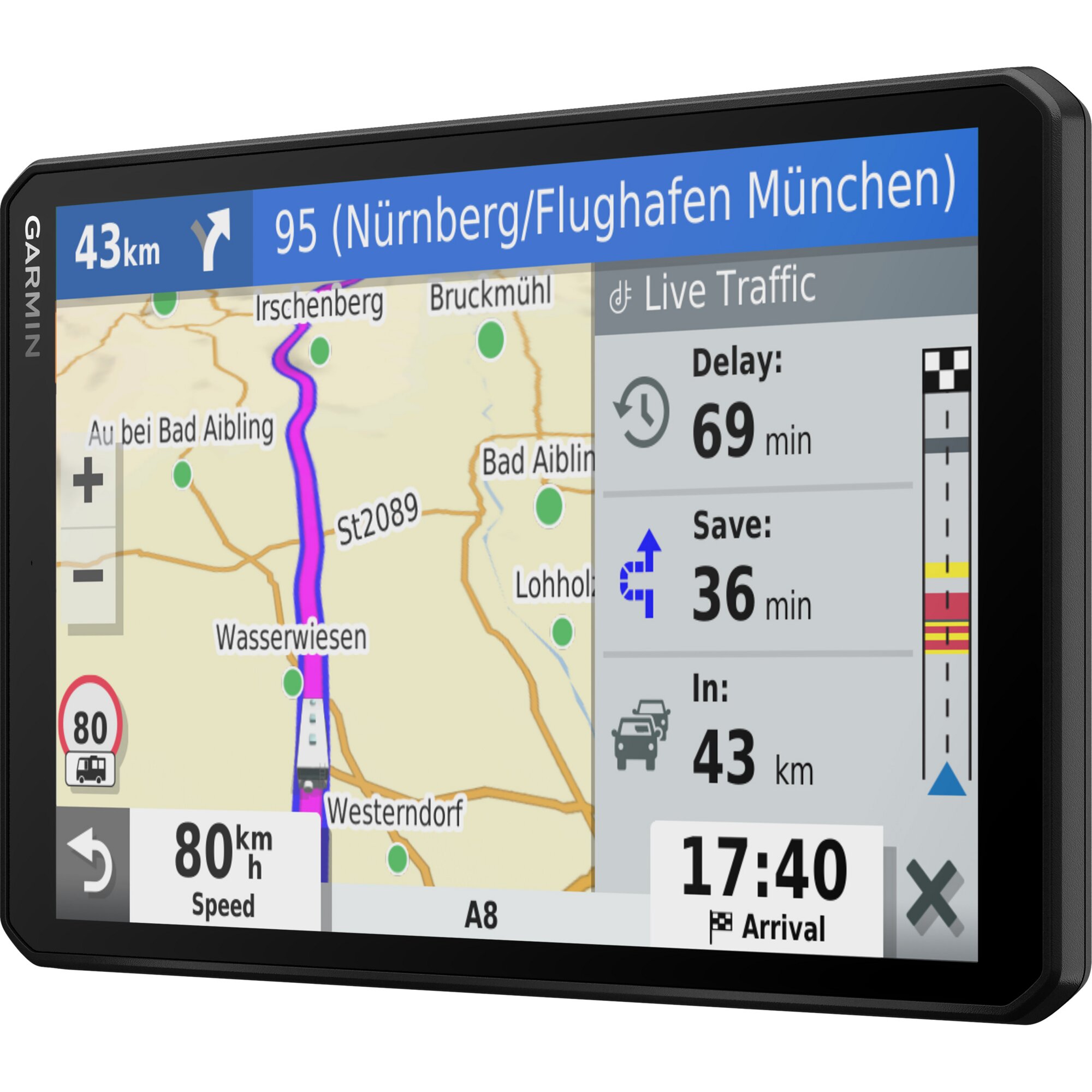 Control Panel Garmin VIEO RV, 8" (20.3 cm)