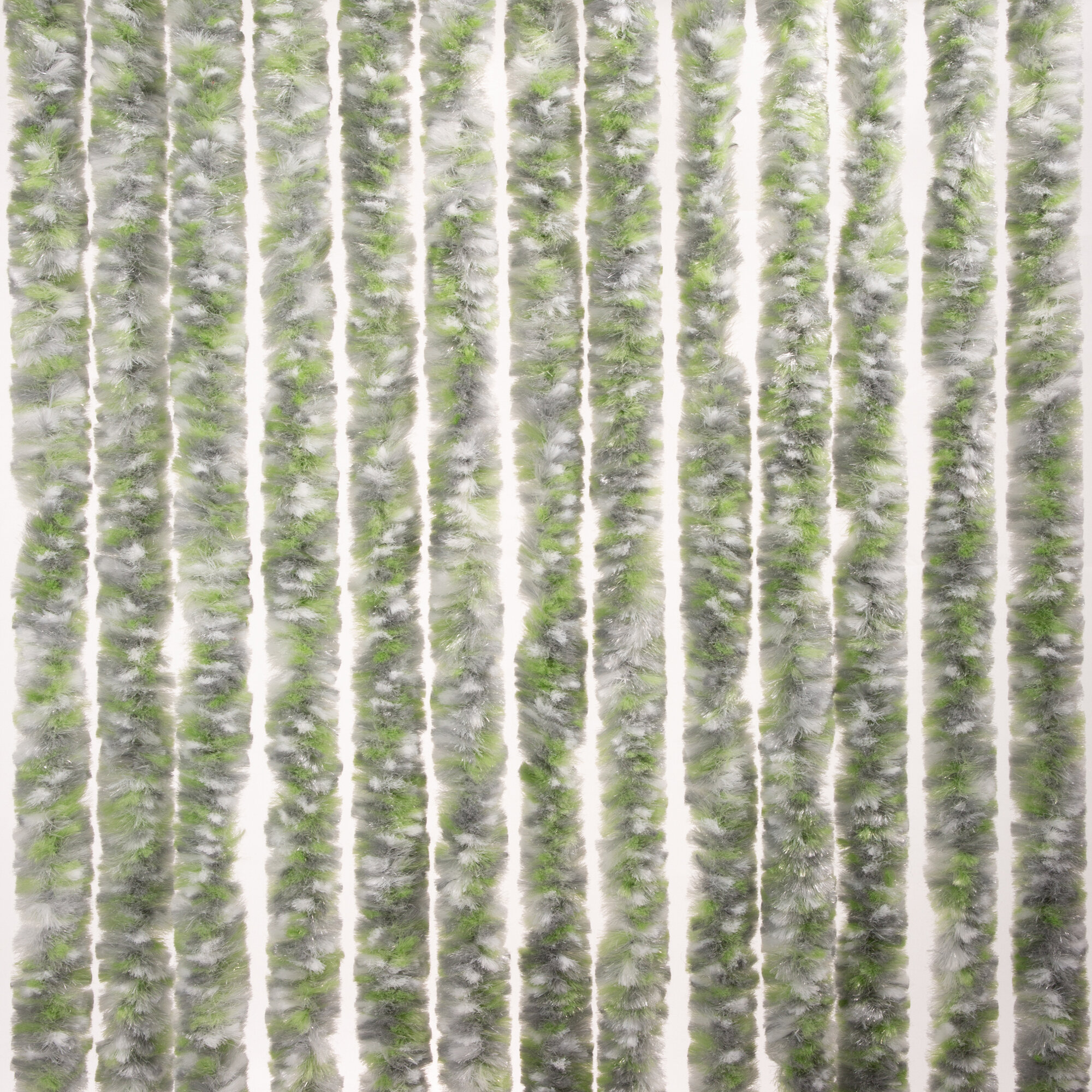 Fleece Curtain 100 cm wide, grey/white/green