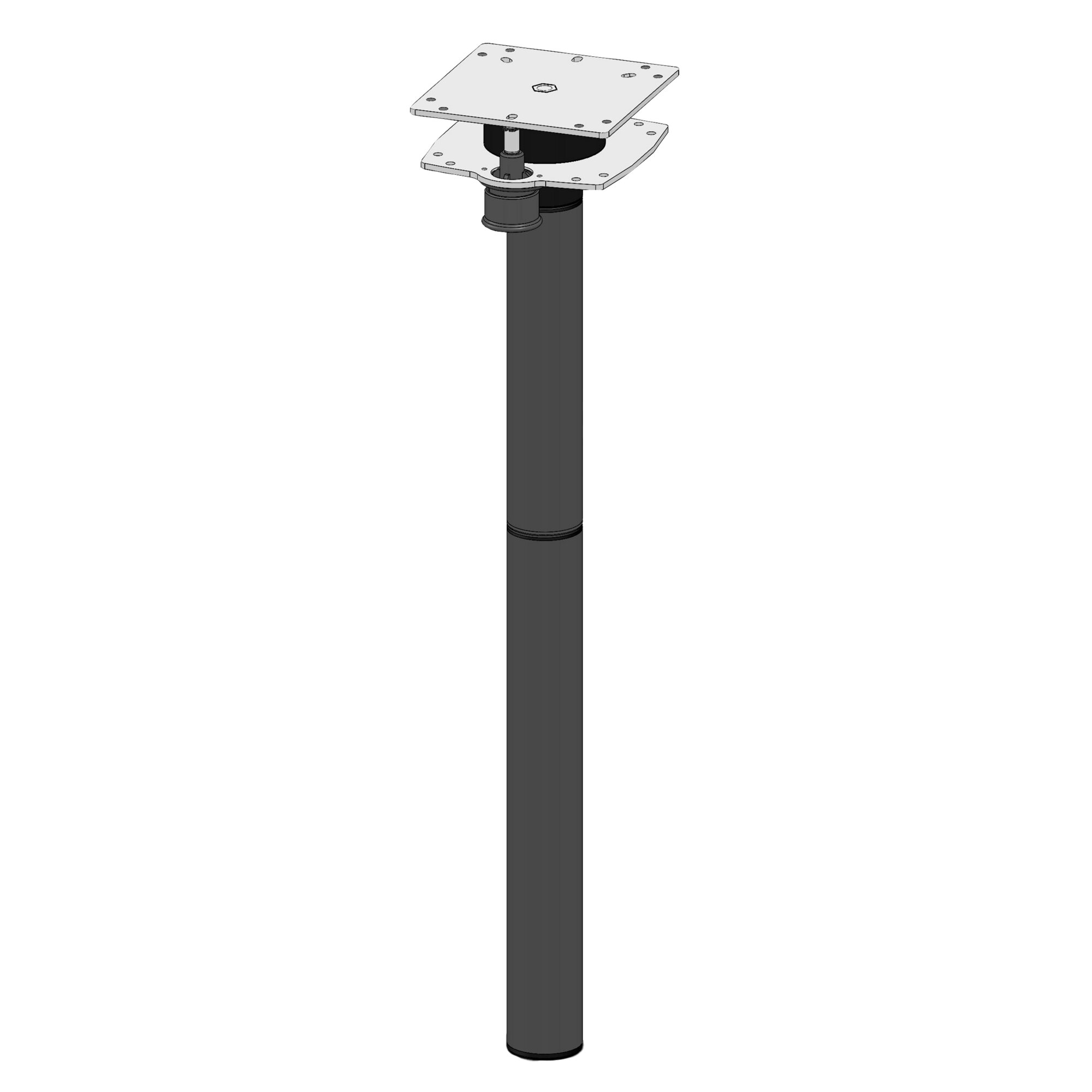 Turning Table Leg, anthracite, 70 cm