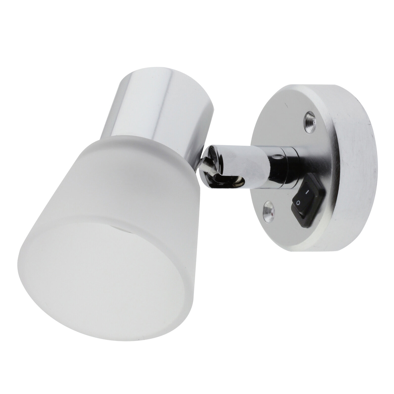 Surface-Mounted Spot Minitube D1 with Glass Shade