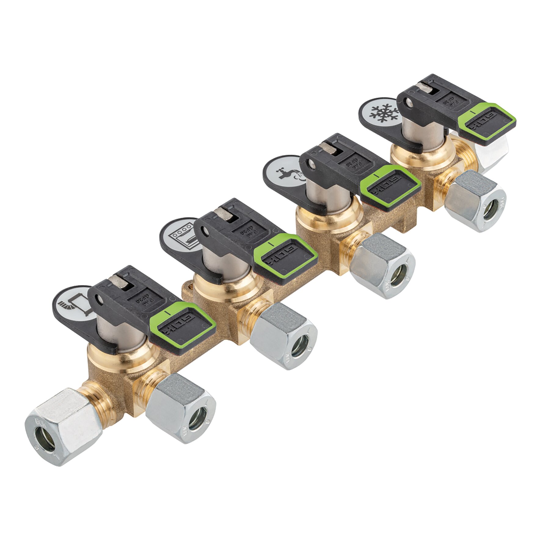 Distribution Block KSV-AB4 Long, ø 8 mm