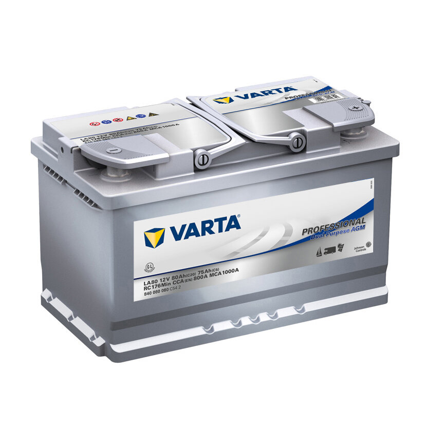 AGM Battery Dual Purpose, 80 Ah
