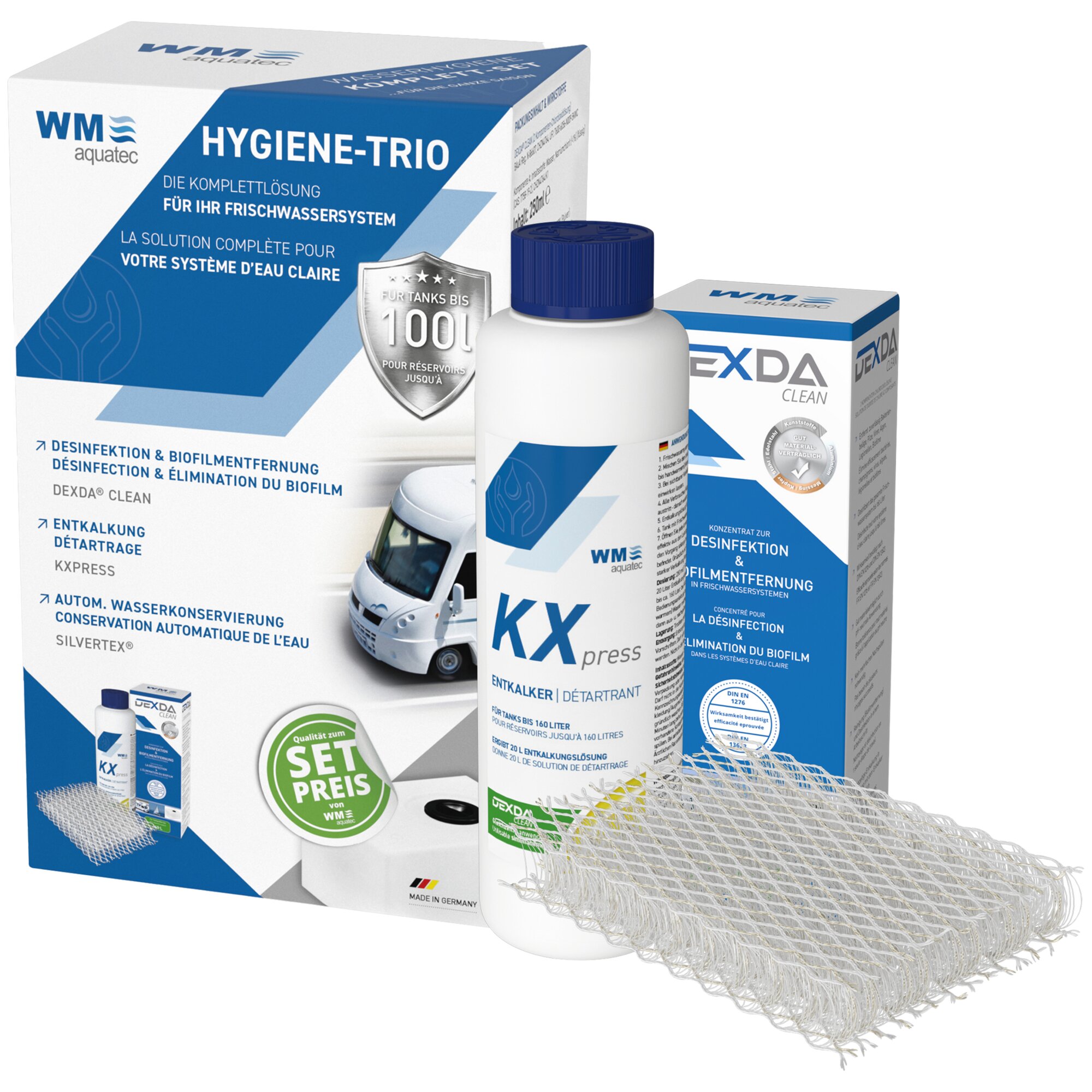 Complete Set Hygiene-Trio, 100 l