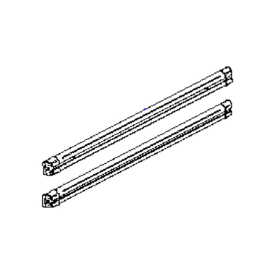 Mounting Rail Elite Van and Van XT for VW Crafter Built from 2017, Black, 2 Pieces