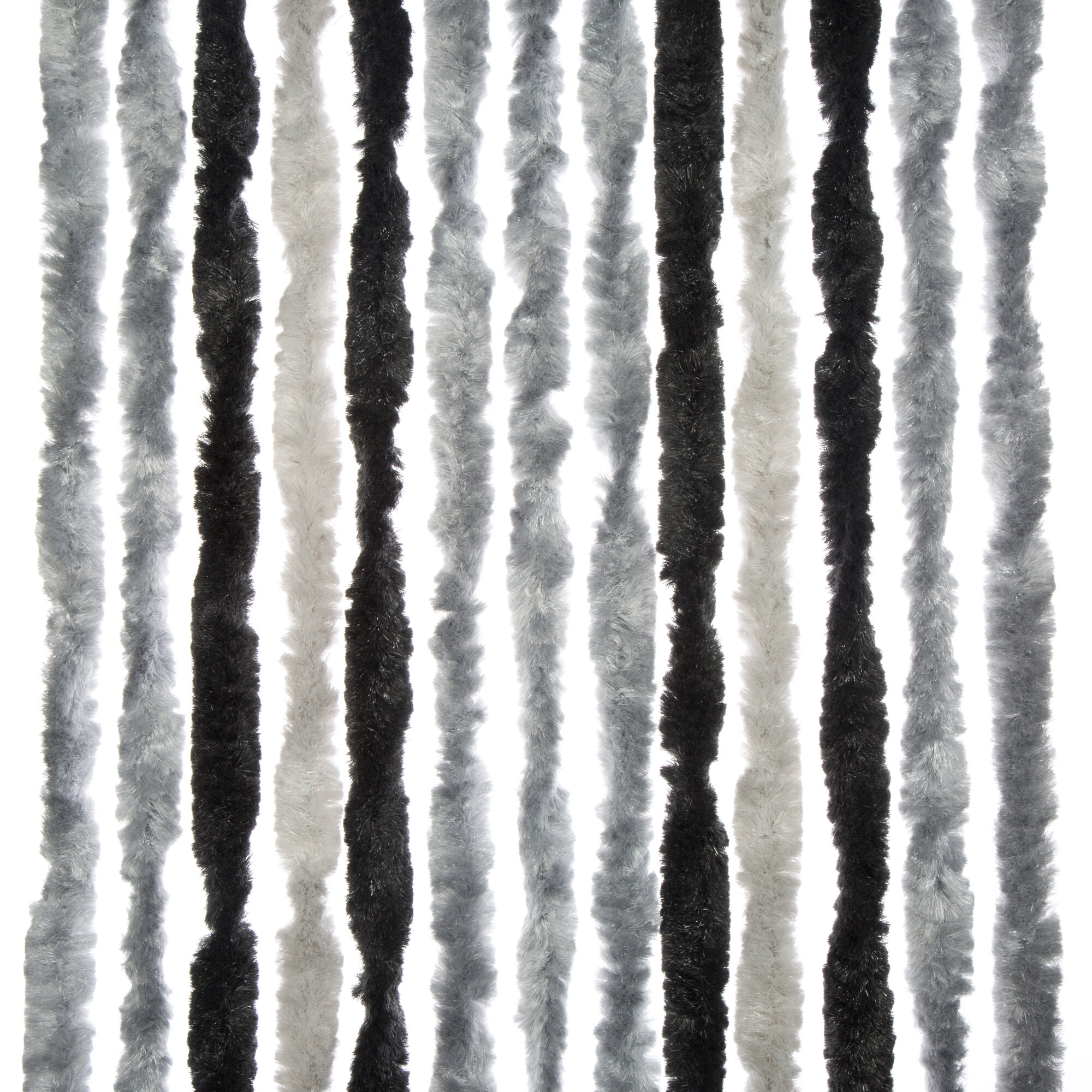 Fleece Curtain 100 cm wide, light grey/silver/anthracite