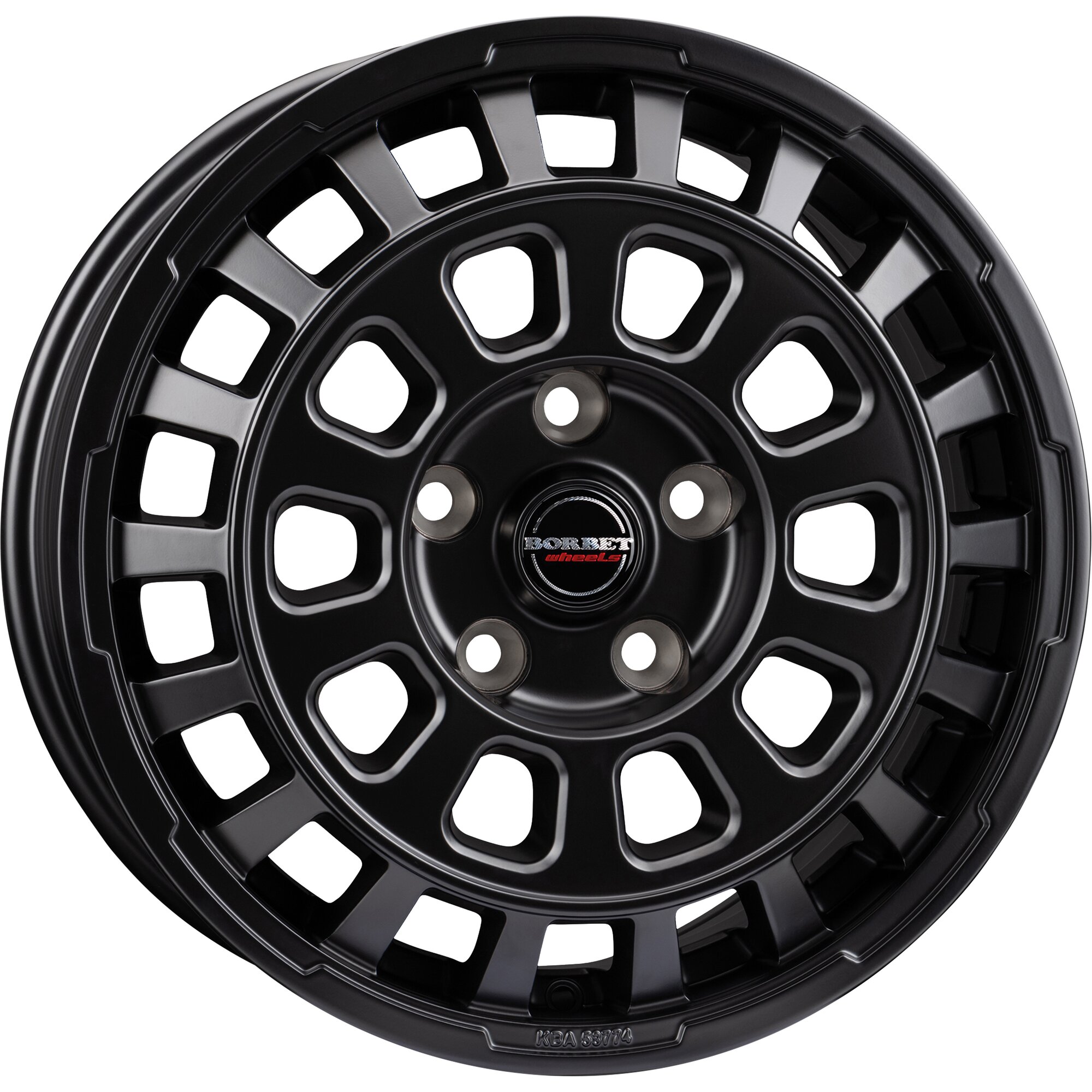 Aluminium Wheel Rim CW7 for Fiat Ducato with Light-Chassis, 1250 kg, black matt, 7.5 x 18"