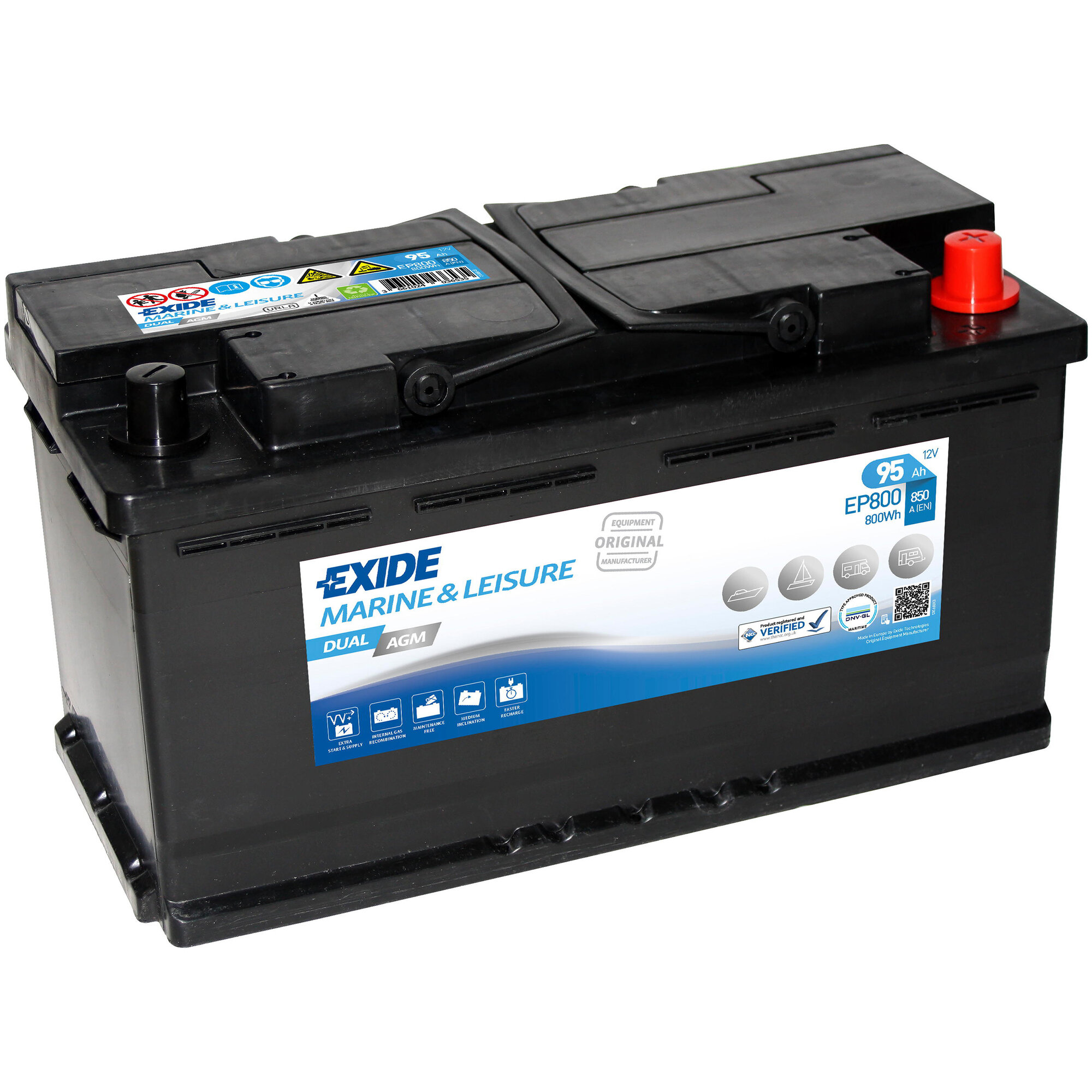 Battery Dual AGM, 92 Ah