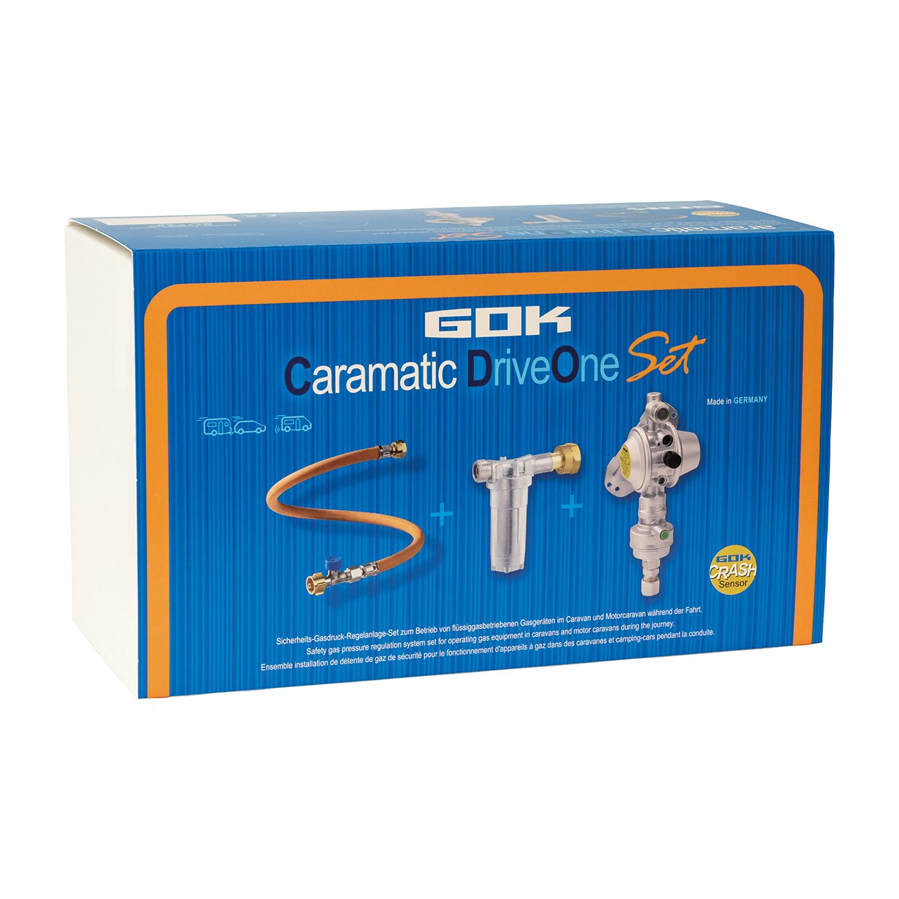 Safety Gas Pressure Regulator System Caramatic DriveOne Set, vertical