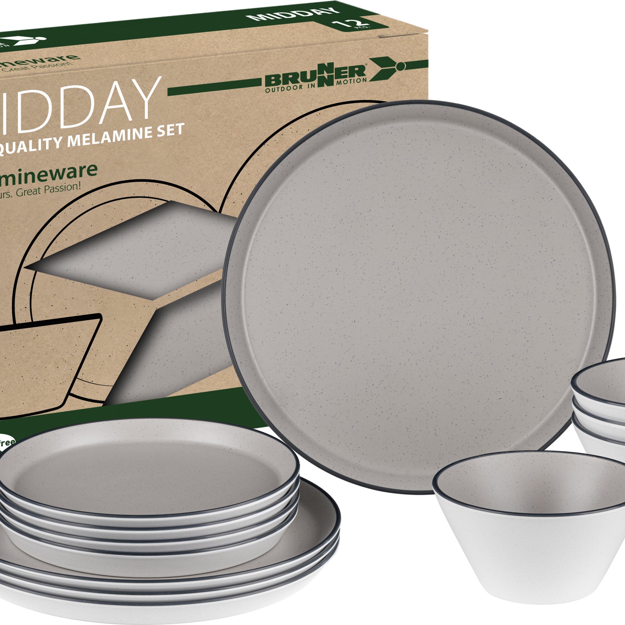 Iconic Compack Tableware Set, 12 pcs