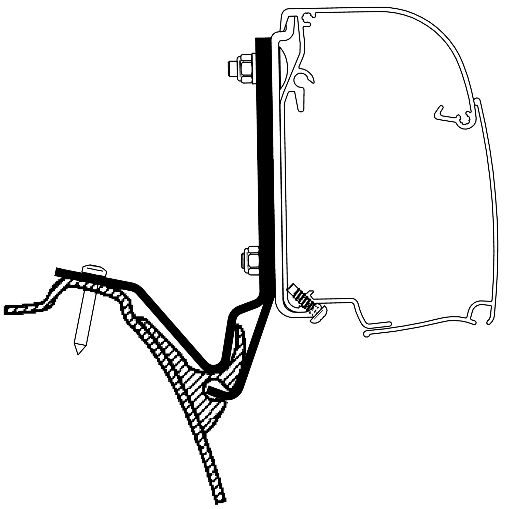 Adapter Westfalia Kepler One/ Five/ Six For Thule 4200