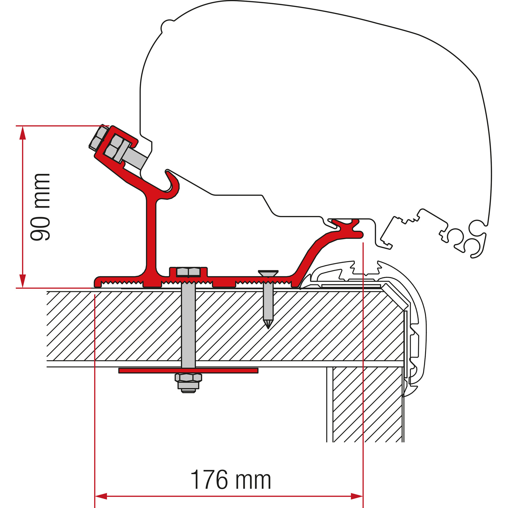 Awning Adapter Carthago Malibu, 450 cm