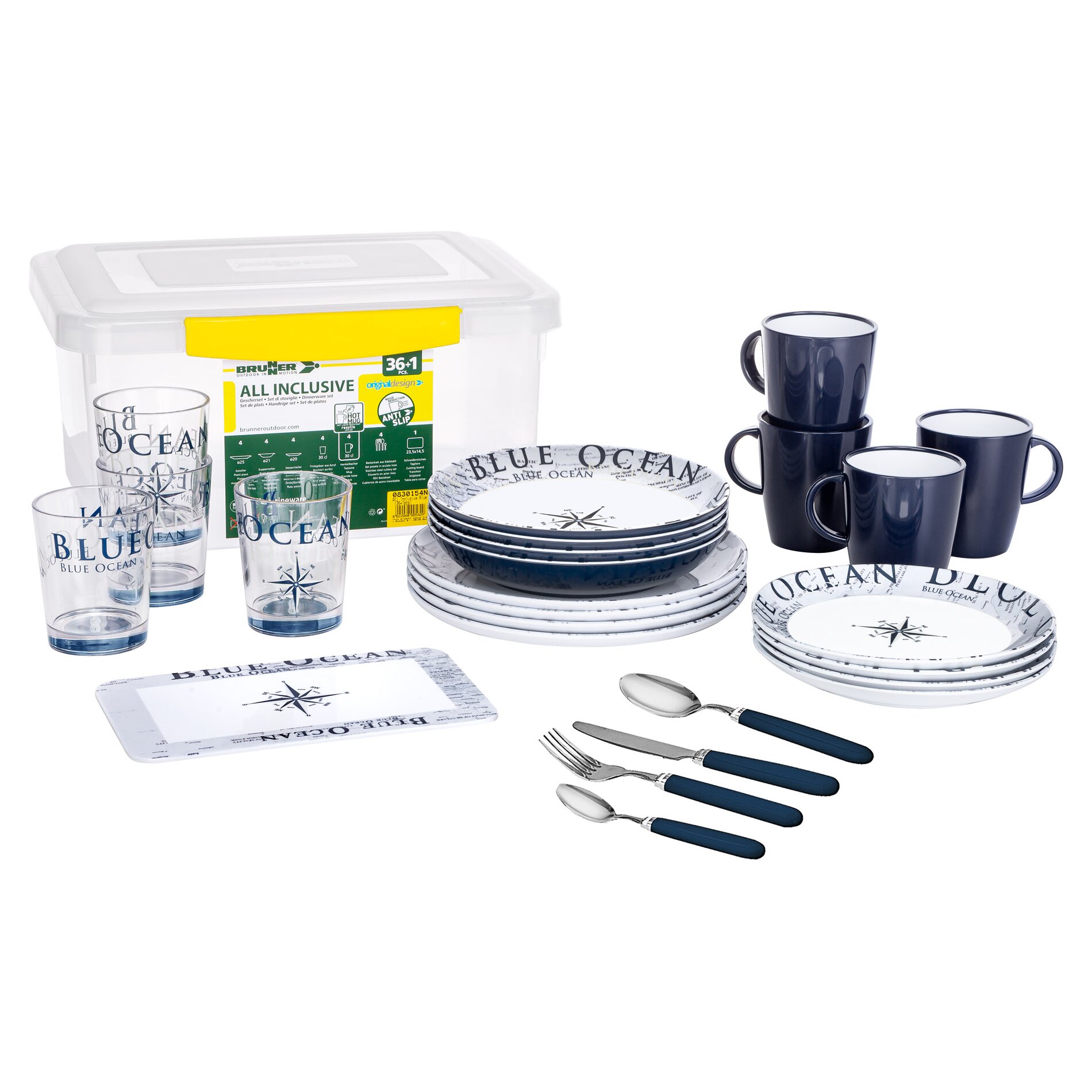 Tableware Series Blue Ocean, Tableware Set 37 pieces