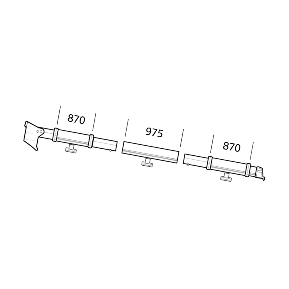 Clamping Profile Thule Residence/ Panorama, left-hand