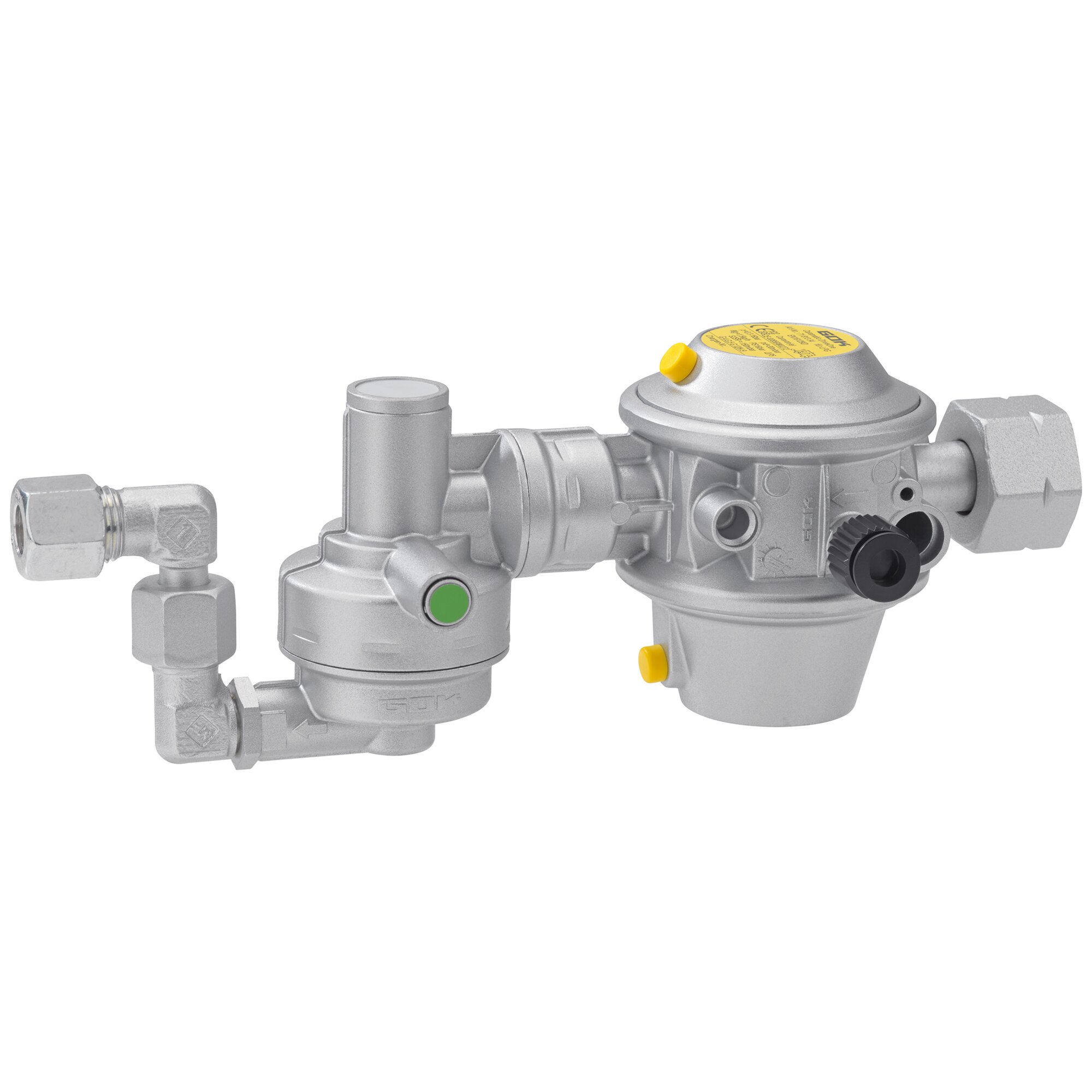Gas Pressure Control System Caramatic DriveOne Gas Tank, for Gas Tanks with 105° Tank Plate