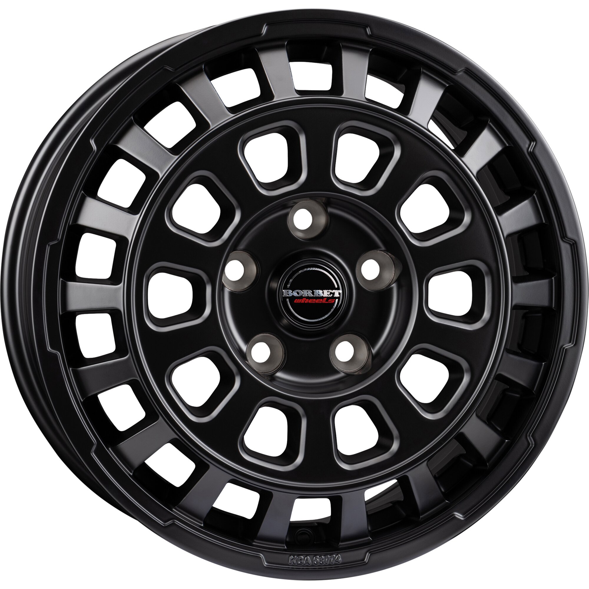 Aluminium Wheel Rim CW7 for Fiat Ducato with Light-Chassis, 1250 kg, black matt, 7.5 x 18"