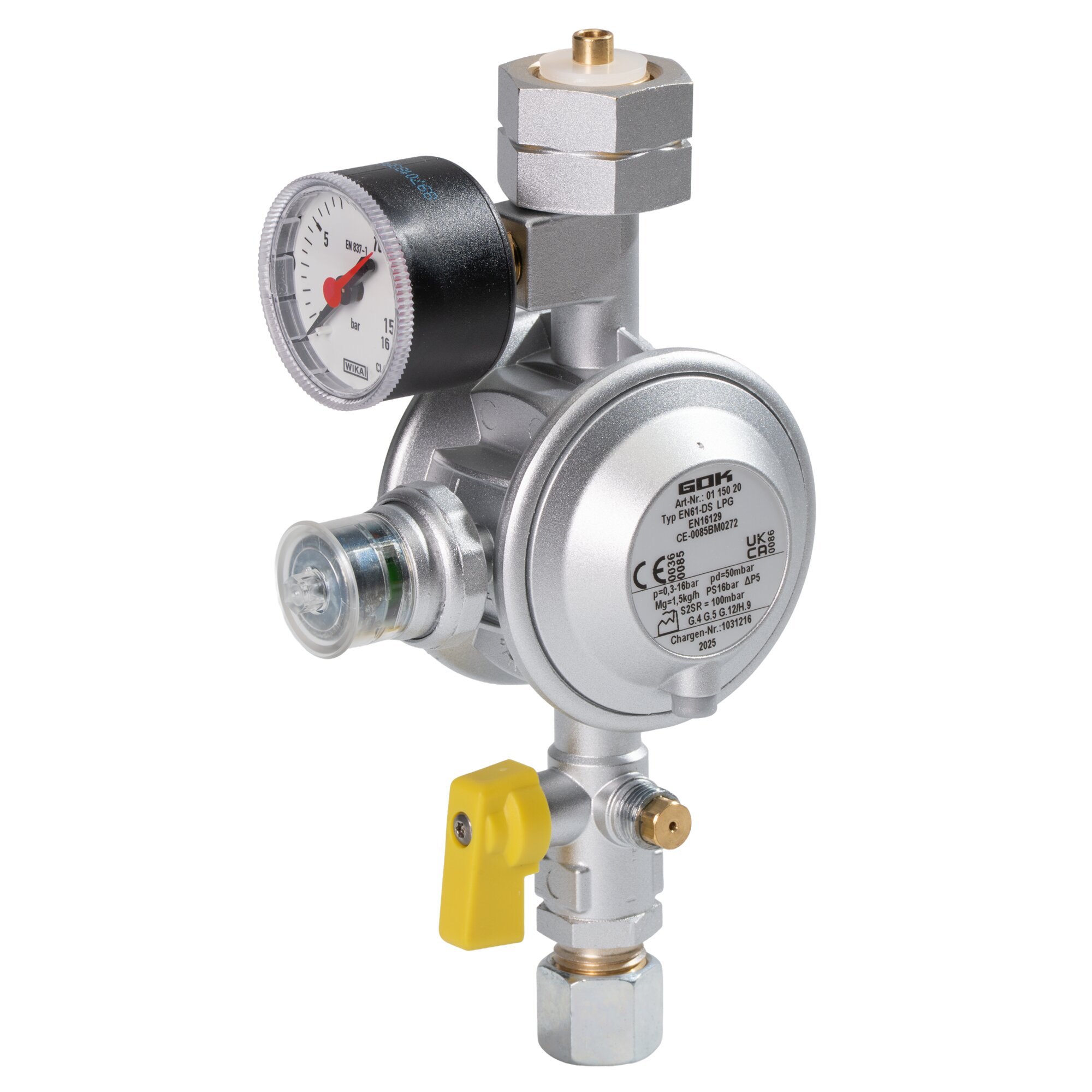 Gas Regulator 1.5 kg/h Komb.A x RVS10 UEDS KH Man.